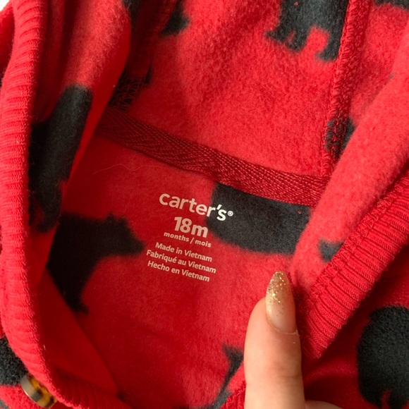 Carters 18 Month One Piece Hooded Outfit - Picture 4 of 6